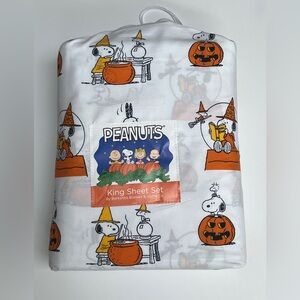Peanuts Snoopy Pumpkin Magic Potions Halloween Sheet Set - King